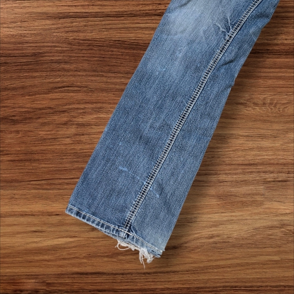 Bongo Low Rise 90s Embroidered Bootcut Denim Jeans - Picture 3 of 8